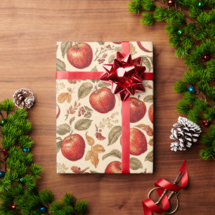 Autumn Harvest Apple Wrapping Paper