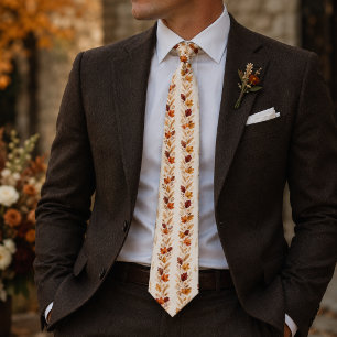 Autumn Harvest Botanical Tie