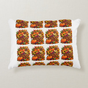 Autumn Harvest Bounty Short-Sleeve Hawaiian Decorative Cushion