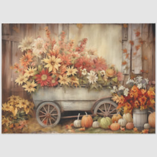 Autumn Harvest Cart Tissue Paper