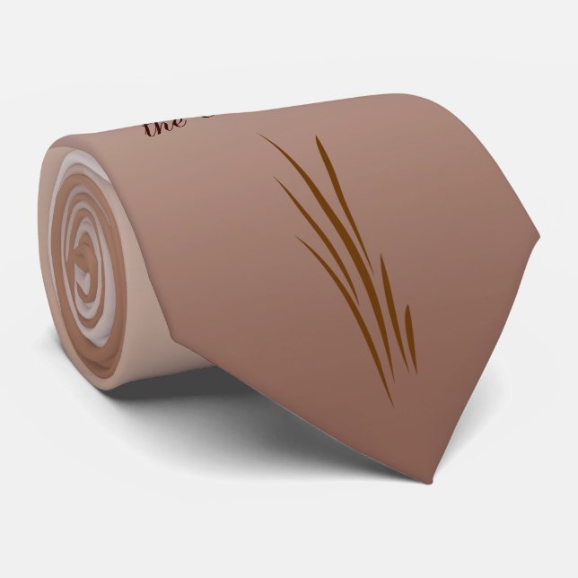 Autumn Harvest Father of the Groom Tie (Rolled)