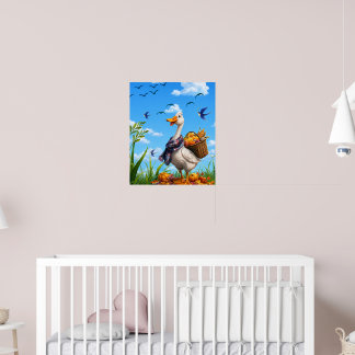 Autumn Harvest Goose – Rustic Farmhouse Fall Poste Poster