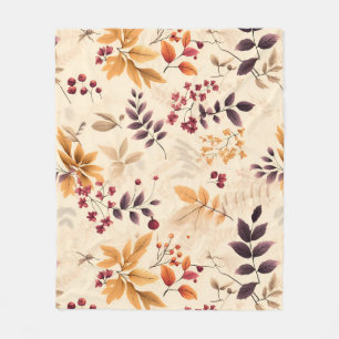 Autumn Harvest Harmony Fleece Blanket