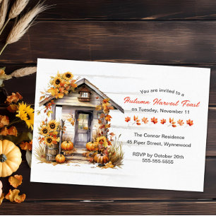 Autumn Harvest  Invitation