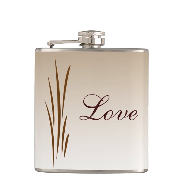 Autumn Harvest Love Hip Flask (Front)