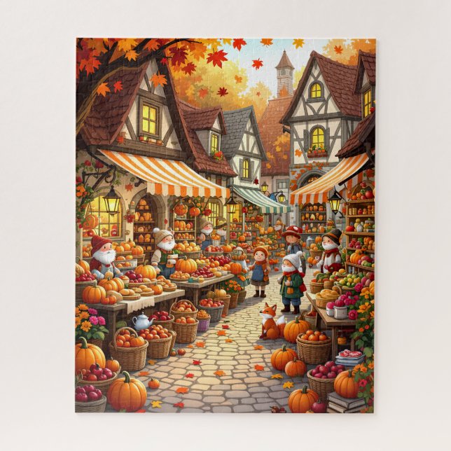 Autumn Harvest Market Jigsaw Puzzle (Vertical)