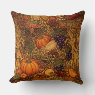 Autumn Harvest Mosaic Cushion