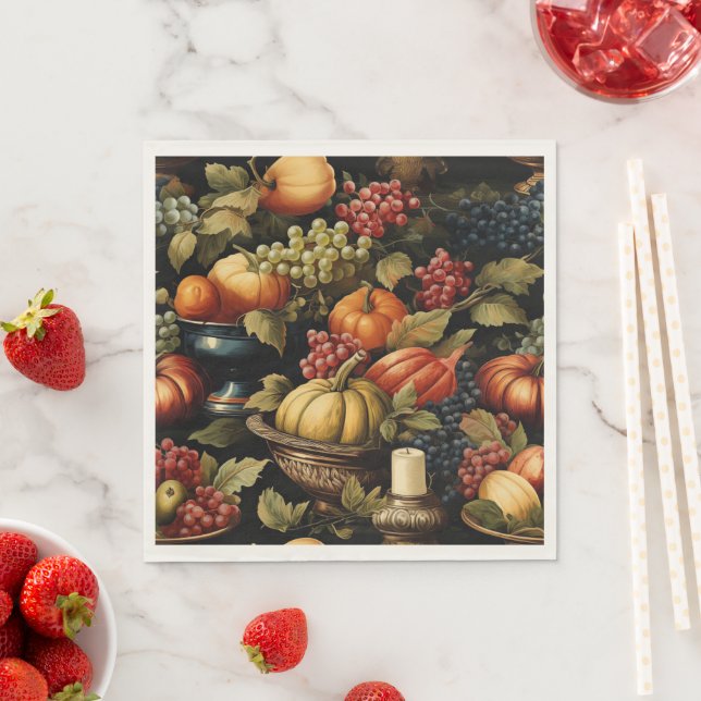 Autumn Harvest Napkin (Insitu)