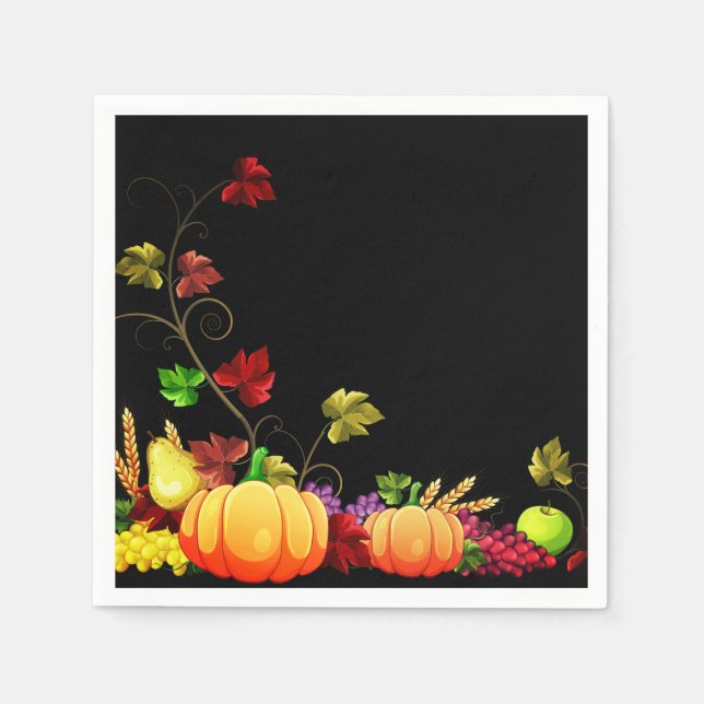 Autumn Harvest Napkins (Front)