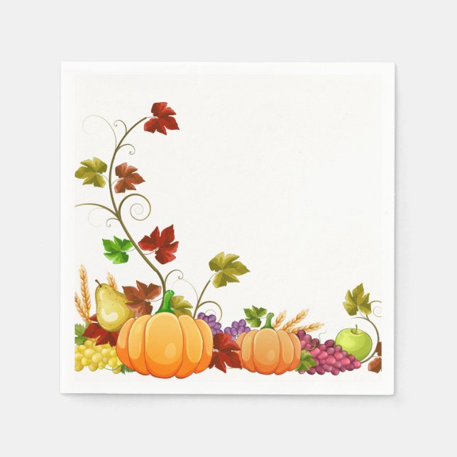 Autumn Harvest Napkins (Front)
