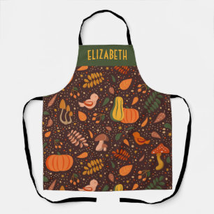 Autumn Harvest Personalised Chef's Apron