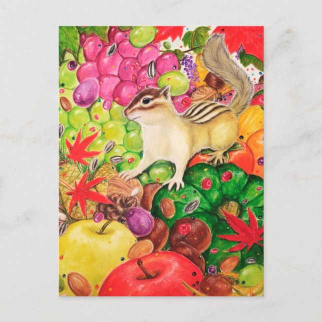 Autumn Harvest Pop Art Ver. Postcard (Front)