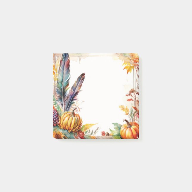 Autumn Harvest Post-It Notes (Front)