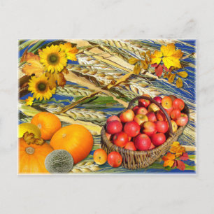 AUTUMN HARVEST  ~  Postcard