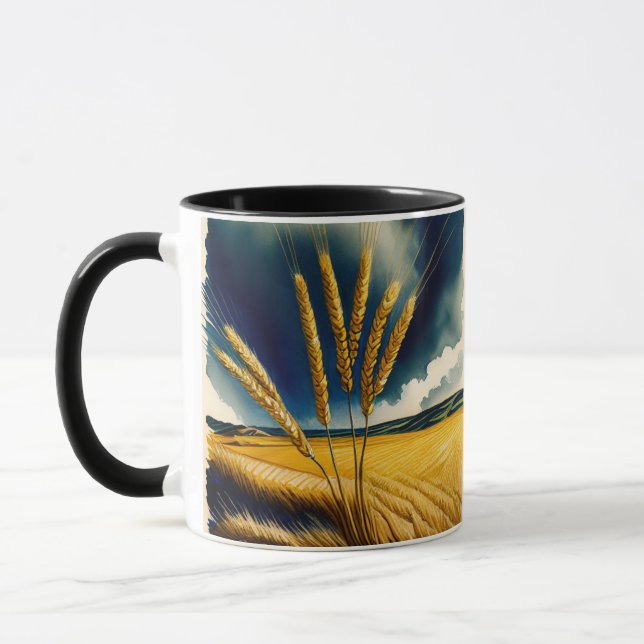 Autumn Harvest Prairie Gold Mug (Left)