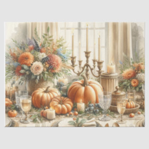 Autumn Harvest Pumpkins Decoupage Tissue Paper
