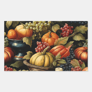Autumn Harvest Rectangular Sticker