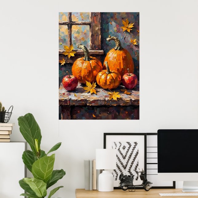 Autumn Harvest Still Life Poster (Home Office)