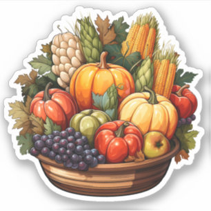 Autumn Harvest Thanksgiving Season Farm Vegetables