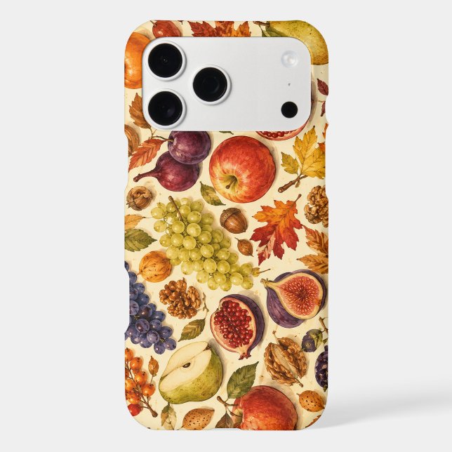 Autumn Harvest Watercolor Pattern  (Back)