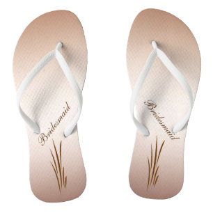 Autumn Harvest Wedding Bridesmaid Flip Flops