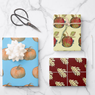 Autumn Harvest Wrapping Paper Sheet