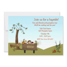 Autumn Hayride, Cart, Kids