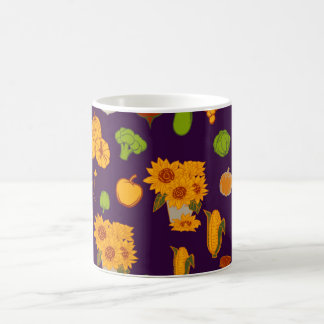 Autumn Healthy Harvest Veggie And Fruits Coffee Mug