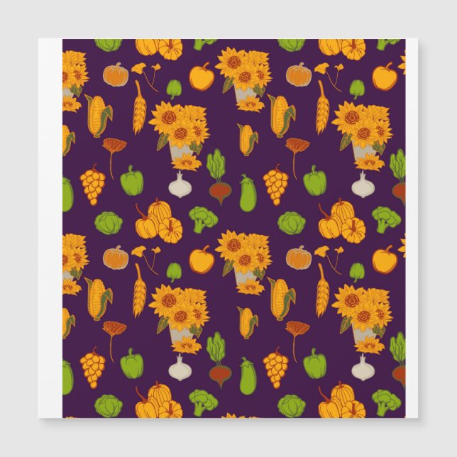 Autumn  Healthy Harvest Veggie And Fruits Throw Pi (Front)