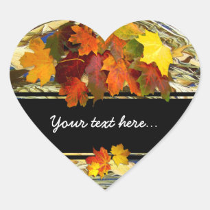 Autumn ~ Heart Sticker