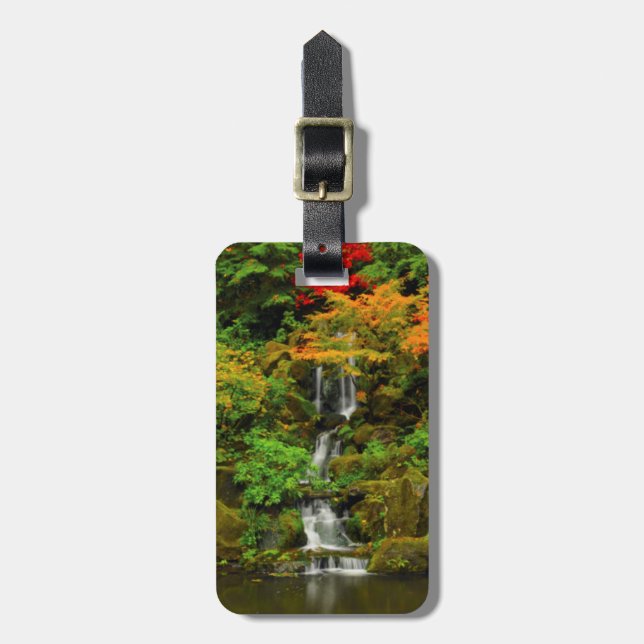 Autumn, Heavenly Falls Luggage Tag (Front Vertical)