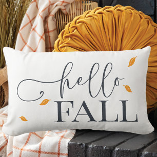 Autumn Hello Fall Lumbar Cushion