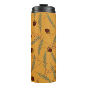 Autumn Herbs & Acorns Thermal Tumbler