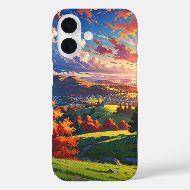 Autumn Hilltop Panorama Case-Mate iPhone Case (Back)