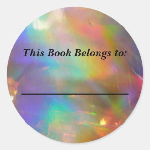 Autumn Holorainbow Classic Round Sticker