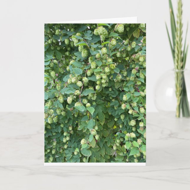 Autumn Hop Blank Holiday Card (Front)