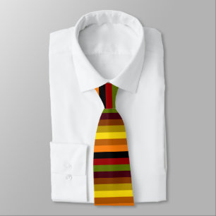 Autumn Horizontal Stripes Tie