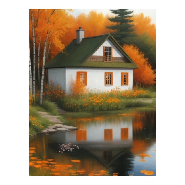  autumn house  photo print (Front)