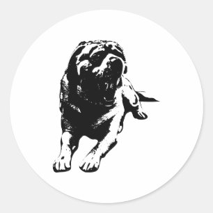 Autumn Howl & Chill Classic Round Sticker