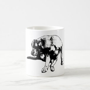 Autumn Humour with Inked Pup Scratch Coffee Mug