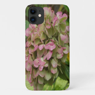 Autumn Hydrangea Bloom with Golden Hosta Leaves iPhone 11 Case