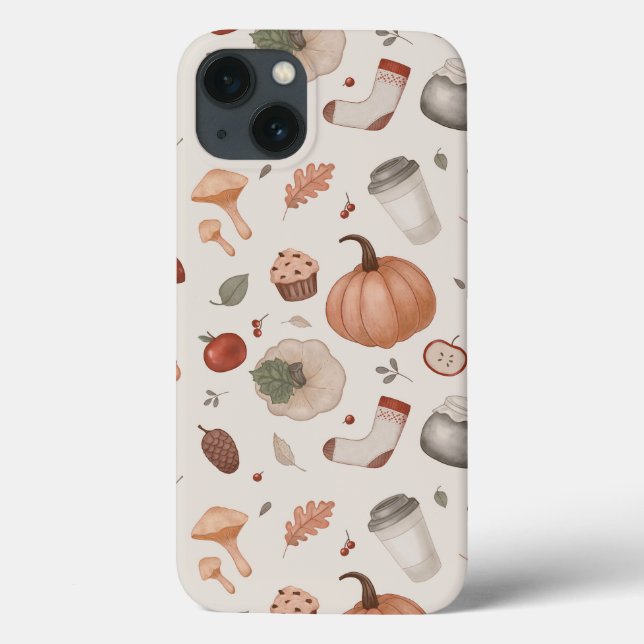 autumn icon set  Case-Mate iPhone case (Back)