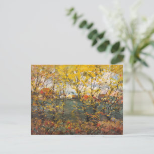 Autumn Illustration Vintage Famous Painting Postcard