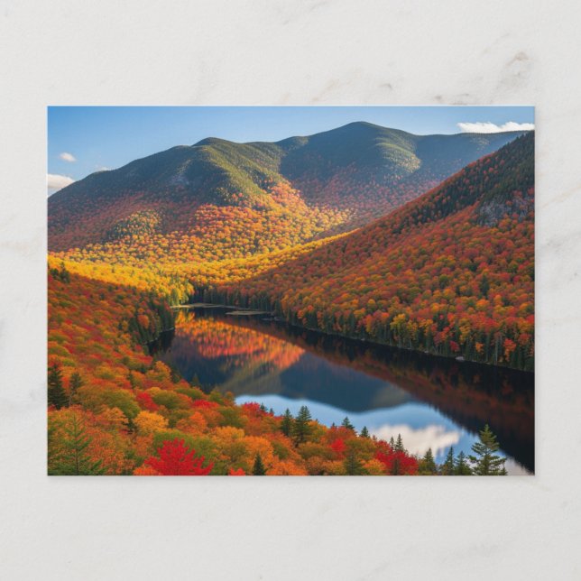 Autumn in Adirondack Mountains Postcard (Front)
