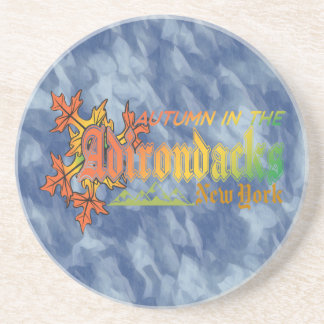 Autumn in Adirondacks New York Blue Sky Bckgrd Coaster