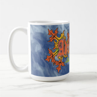 Autumn in Adirondacks New York Blue Sky Bckgrd Coffee Mug