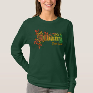 Autumn in Albany New York with Fall Leaves T-Shirt