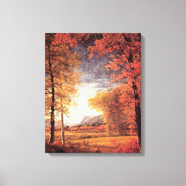 Autumn in America, Oneida County, NY, Canvas Print (Front)