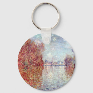 Autumn in Argenteuil by Claude Monet Key Ring