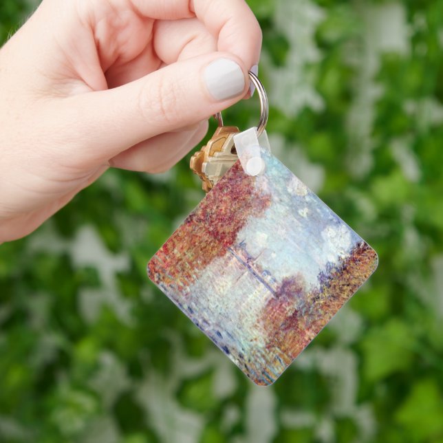 Autumn in Argenteuil by Claude Monet Key Ring (Hand)